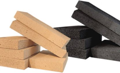 Losa de chamota y ladrillos: construcción robusta de aparatos de calefacción